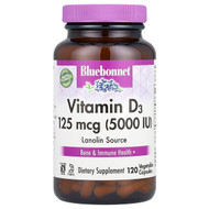 <img alt="Bluebonnet Nutrition, Vitamin D3, 125 mcg (5,000 IU), 120 Vegetable Capsules" title="Bluebonnet Nutrition, Vitamin D3, 125 mcg (5,000 IU), 120 Vegetable Capsules,743715003699"