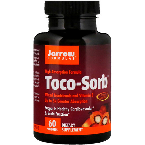 <img alt="Jarrow Formulas, Toco-Sorb, Mixed Tocotrienols and Vitamin E, 60 Softgels" title="Jarrow Formulas, Toco-Sorb, Mixed Tocotrienols and Vitamin E, 60 Softgels,790011120261"