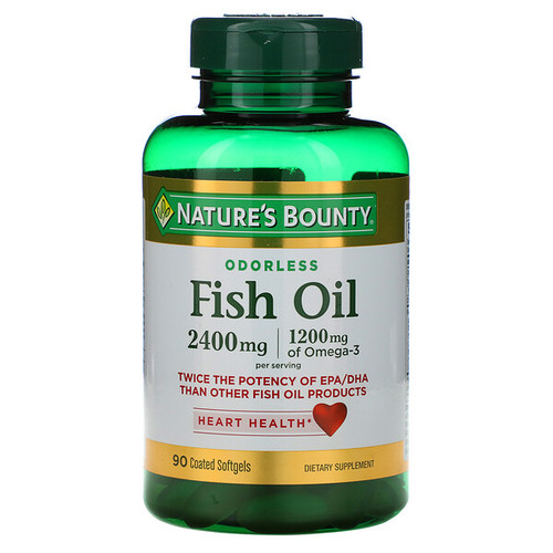 <img alt="Natures Bounty, Fish Oil, 2,400 mg, 90 Coated Softgels" title="Natures Bounty, Fish Oil, 2,400 mg, 90 Coated Softgels,074312171307"