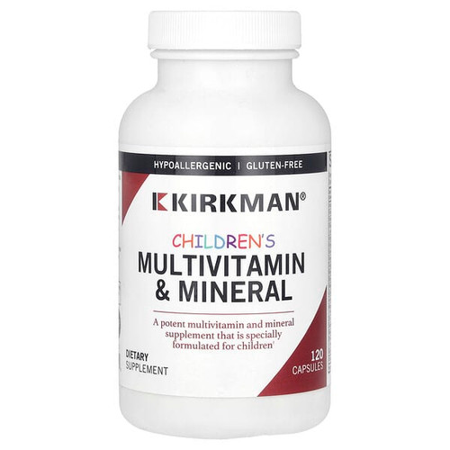 <img alt="Kirkman Labs, Childrens Multivitamin & Mineral, 120 Capsules" title="Kirkman Labs, Childrens Multivitamin & Mineral, 120 Capsules,812325021048"