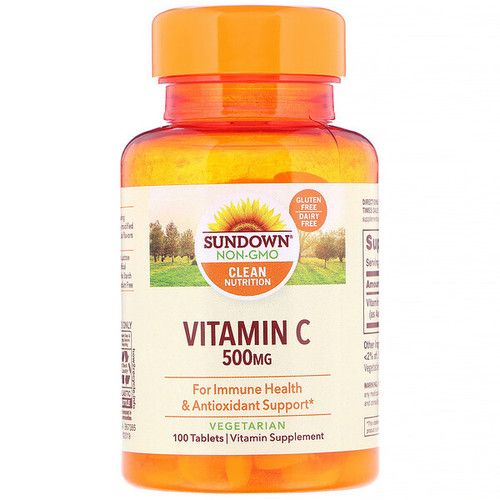 <img alt="Sundown Naturals, Vitamin C, 500 mg, 100 Tablets" title="Sundown Naturals, Vitamin C, 500 mg, 100 Tablets,030768005177"