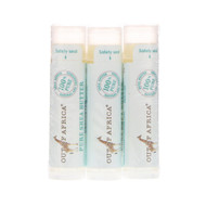 3 PACK of Out of Africa, Pure Shea Butter Lip Balm, Unscented, 3 Pack, 0.15 oz (4 g) Each