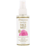 3 PACK of Mild By Nature, Witch Hazel, Rose Petal Face Mist, Alcohol-Free, 4 fl oz (118 ml)