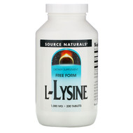 <img alt="Source Naturals, L-Lysine, 1,000 mg, 200 Tablets" title="Source Naturals, L-Lysine, 1,000 mg, 200 Tablets,021078026808"