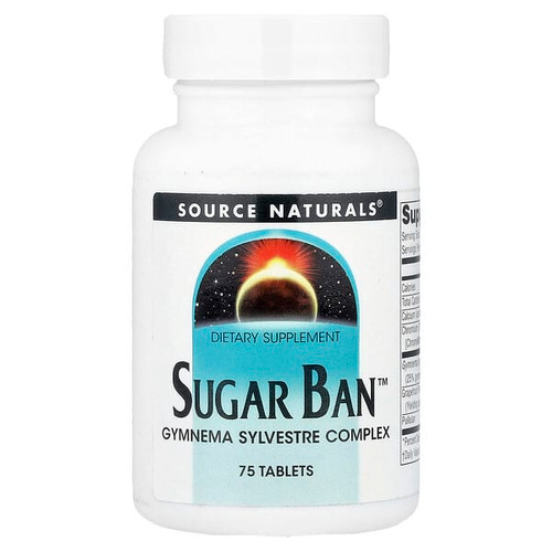 <img alt="Source Naturals, Sugar Ban, 75 Tablets" title="Source Naturals, Sugar Ban, 75 Tablets,021078007890"