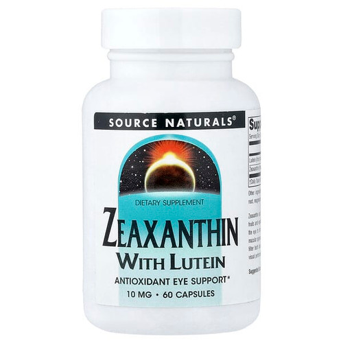 <img alt="Source Naturals, Zeaxanthin With Lutein, 60 Capsules" title="Source Naturals, Zeaxanthin With Lutein, 60 Capsules,021078018827"