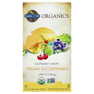 <img alt="Garden of Life, Organics, Vegan D3 Chewable, Raspberry-Lemon, 30 Vegan Chewable Tablets" title="Garden of Life, Organics, Vegan D3 Chewable, Raspberry-Lemon, 30 Vegan Chewable Tablets,658010118613"