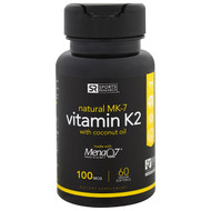 <img alt="Sports Research, Vitamin K2, 100 mcg, 60 Veggie Softgels" title="Sports Research, Vitamin K2, 100 mcg, 60 Veggie Softgels,023249004394"