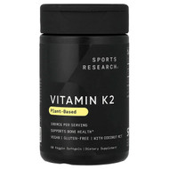 <img alt="Sports Research, Vitamin K2, Plant-Based, 100 mcg, 60 Veggie Softgels" title="Sports Research, Vitamin K2, Plant-Based, 100 mcg, 60 Veggie Softgels,023249004394"