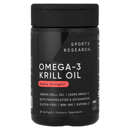 <img alt="Sports Research, Omega-3 Krill Oil, 30 Softgels" title="Sports Research, Omega-3 Krill Oil, 30 Softgels,023249010166"