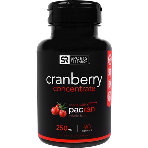 <img alt="Sports Research, Cranberry Concentrate, 250 mg, 90 Softgels" title="Sports Research, Cranberry Concentrate, 250 mg, 90 Softgels,023249010302"