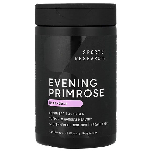 <img alt="Sports Research, Evening Primrose Mini-Gels, 240 Softgels" title="Sports Research, Evening Primrose Mini-Gels, 240 Softgels,023249011194"
