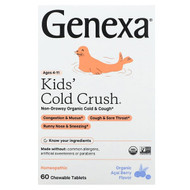 <img alt="Genexa, Kids´ Cold Crush,  Ages 4-11, Organic Acai Berry, 60 Chewable Tablets" title="Genexa, Kids´ Cold Crush,  Ages 4-11, Organic Acai Berry, 60 Chewable Tablets,857630006045"