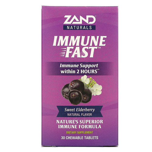<img alt="Zand, Immune Fast, Sweet Elderberry, 30 Chewable Tablets" title="Zand, Immune Fast, Sweet Elderberry, 30 Chewable Tablets,041954534852"