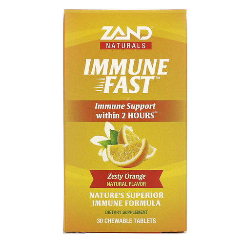 <img alt="Zand, Immune Fast, Zesty Orange, 30 Chewable Tablets" title="Zand, Immune Fast, Zesty Orange, 30 Chewable Tablets,041954738274"