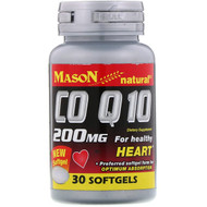 <img alt="Mason Natural, CO Q-10, 200 mg, 30 Softgels" title="Mason Natural, CO Q-10, 200 mg, 30 Softgels,311845146281"