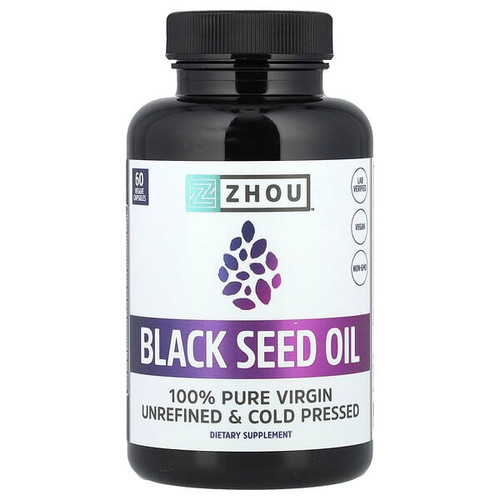 <img alt="Zhou Nutrition, Black Seed Oil, 60 Veggie Capsules" title="Zhou Nutrition, Black Seed Oil, 60 Veggie Capsules,859805006010"