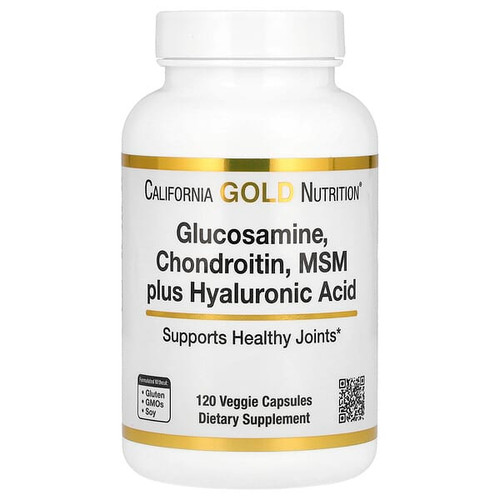 <img alt="California Gold Nutrition, Glucosamine, Chondroitin, MSM Plus Hyaluronic Acid, 120 Veggie Caps" title="California Gold Nutrition, Glucosamine, Chondroitin, MSM Plus Hyaluronic Acid, 120 Veggie Caps,898220010714"