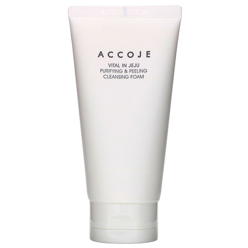<img alt="Accoje, Vital in Jeju, Purifying & Peeling Cleansing Foam, 150 ml" title="Accoje, Vital in Jeju, Purifying & Peeling Cleansing Foam, 150 ml,8809079201842"