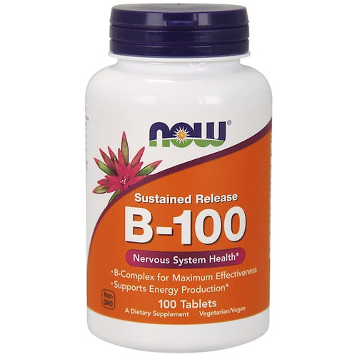 <img alt="Now Foods, B-100, Sustained Release, 100 Tablets" title="Now Foods, B-100, Sustained Release, 100 Tablets,733739004390"