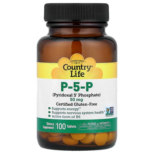<img alt="Country Life, P-5-P, 100 Tablets" title="Country Life, P-5-P, 100 Tablets,015794062370"