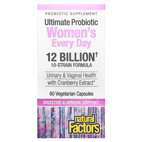 <img alt="Natural Factors, Ultimate Probiotic Womens Every Day, 12 Billion, 60 Vegetarian Capsules" title="Natural Factors, Ultimate Probiotic Womens Every Day, 12 Billion, 60 Vegetarian Capsules,068958018492"