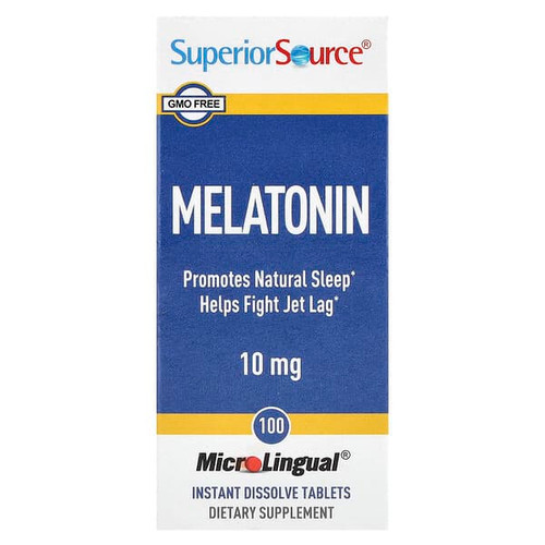 <img alt="Superior Source, Melatonin, 10 mg, 100 MicroLingual Instant Dissolve Tablets" title="Superior Source, Melatonin, 10 mg, 100 MicroLingual Instant Dissolve Tablets,076635902408"