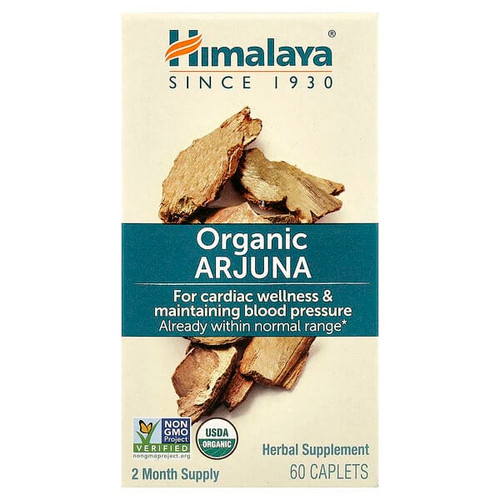 <img alt="Himalaya, Organic Arjuna, 60 Caplets" title="Himalaya, Organic Arjuna, 60 Caplets,605069413015"