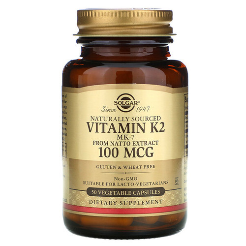 <img alt="Solgar, Naturally Sourced Vitamin K2, 100 mcg, 50 Vegetable Capsules" title="Solgar, Naturally Sourced Vitamin K2, 100 mcg, 50 Vegetable Capsules,033984036031"