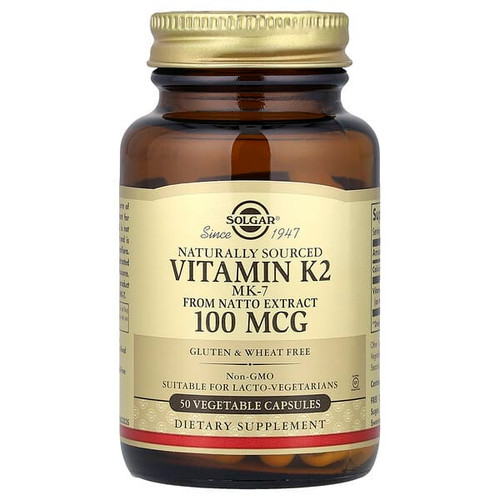 <img alt="Solgar, Naturally Sourced Vitamin K2, 50 Vegetable Capsules" title="Solgar, Naturally Sourced Vitamin K2, 50 Vegetable Capsules,033984036031"
