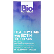 <img alt="Bio Nutrition, Healthy Hair with Biotin 10,000 Plus, 60 Vegetarian Capsules" title="Bio Nutrition, Healthy Hair with Biotin 10,000 Plus, 60 Vegetarian Capsules,854936003297"
