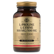 <img alt="Solgar, L-Proline/L-Lysine, Free Form, 500mg/500 mg, 90 Tablets" title="Solgar, L-Proline/L-Lysine, Free Form, 500mg/500 mg, 90 Tablets,033984022799"