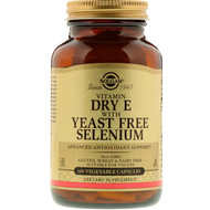 <img alt="Solgar, Vitamin Dry E with Yeast Free Selenium, 100 Vegetable Capsules" title="Solgar, Vitamin Dry E with Yeast Free Selenium, 100 Vegetable Capsules,033984033511"