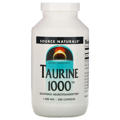 <img alt="Source Naturals, Taurine 1000, 1,000 mg, 240 Capsules" title="Source Naturals, Taurine 1000, 1,000 mg, 240 Capsules,021078020691"