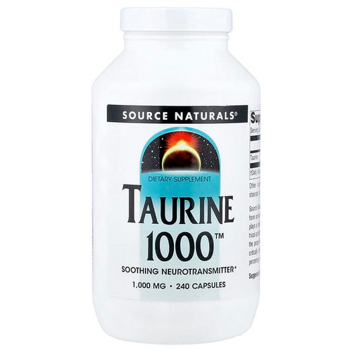 <img alt="Source Naturals, Taurine 1000, 1,000 mg, 240 Capsules" title="Source Naturals, Taurine 1000, 1,000 mg, 240 Capsules,021078020691"