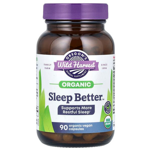 <img alt="Oregons Wild Harvest, Organic Sleep Better, 90 Vegan Capsules" title="Oregons Wild Harvest, Organic Sleep Better, 90 Vegan Capsules,706195004549"