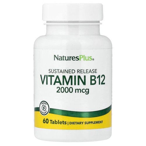 <img alt="NaturesPlus, Vitamin B12, Sustained Release , 60 Tablets" title="NaturesPlus, Vitamin B12, Sustained Release , 60 Tablets,097467017306"