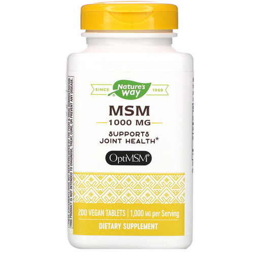 <img alt="Natures Way, MSM, Pure OptiMSM, 1000 mg, 200 Tablets" title="Natures Way, MSM, Pure OptiMSM, 1000 mg, 200 Tablets,033674151334"