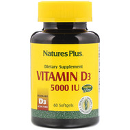 <img alt="Natures Plus, Vitamin D3, 5000 IU, 60 Softgels" title="Natures Plus, Vitamin D3, 5000 IU, 60 Softgels,097467010475"