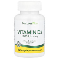 <img alt="NaturesPlus, Vitamin D3, 125 mcg (5,000 IU), 60 Softgels" title="NaturesPlus, Vitamin D3, 125 mcg (5,000 IU), 60 Softgels,097467010475"