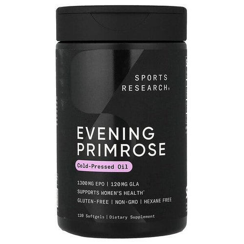 <img alt="Sports Research, Evening Primrose, 120 Softgels" title="Sports Research, Evening Primrose, 120 Softgels,023249010074"