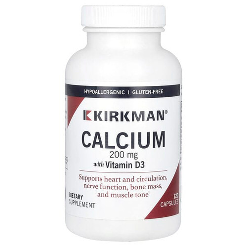 <img alt="Kirkman Labs, Calcium With Vitamin D3, 120 Capsules" title="Kirkman Labs, Calcium With Vitamin D3, 120 Capsules,812325020591"