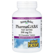 <img alt="Natural Factors, Stress-Relax, PharmaGABA, 60 Chewable Tablets (100 mg per Tablet)" title="Natural Factors, Stress-Relax, PharmaGABA, 60 Chewable Tablets (100 mg per Tablet),068958028354"