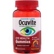 <img alt="Bausch & Lomb, Ocuvite, Eye Health Gummies, Mixed Fruit Flavors, 60 Adult Gummies" title="Bausch & Lomb, Ocuvite, Eye Health Gummies, Mixed Fruit Flavors, 60 Adult Gummies,324208602607"