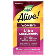 <img alt="Natures Way, Alive, Womens Ultra Multivitamin, 60 Tablets" title="Natures Way, Alive, Womens Ultra Multivitamin, 60 Tablets,033674156865"