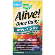 <img alt="Natures Way, Alive! Once Daily, Mens 50+ Multi-Vitamin, 60 Tablets" title="Natures Way, Alive! Once Daily, Mens 50+ Multi-Vitamin, 60 Tablets,033674156919"
