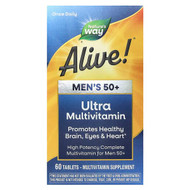<img alt="Natures Way, Alive Mens 50+ Ultra Multivitamin, 60 Tablets" title="Natures Way, Alive Mens 50+ Ultra Multivitamin, 60 Tablets,033674156919"