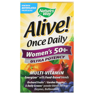 <img alt="Natures Way, Alive! Once Daily, Womens 50+ Multi-Vitamin, 60 Tablets" title="Natures Way, Alive! Once Daily, Womens 50+ Multi-Vitamin, 60 Tablets,033674156926"