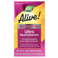 <img alt="Natures Way, Alive Womens 50+ Ultra Multivitamin, 60 Tablets" title="Natures Way, Alive Womens 50+ Ultra Multivitamin, 60 Tablets,033674156926"