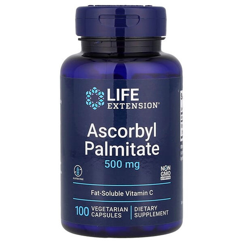 <img alt="Life Extension, Ascorbyl Palmitate, 500 mg, 100 Vegetarian Capsules" title="Life Extension, Ascorbyl Palmitate, 500 mg, 100 Vegetarian Capsules,737870153313"